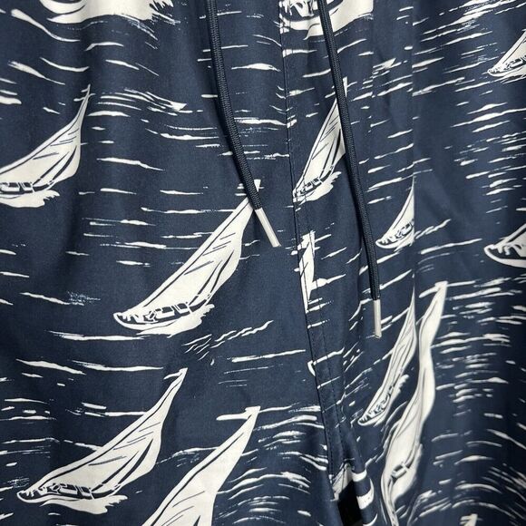 Nautica‎ Mens Swim Trunks 2TGL Sailboats Drawstring Pull On Mesh Liner Beach - Picture 6 of 12